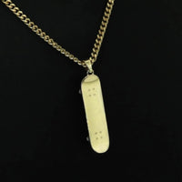 Thumbnail for DIAMOND EDITION 14K Solid Gold Skateboard Pendant