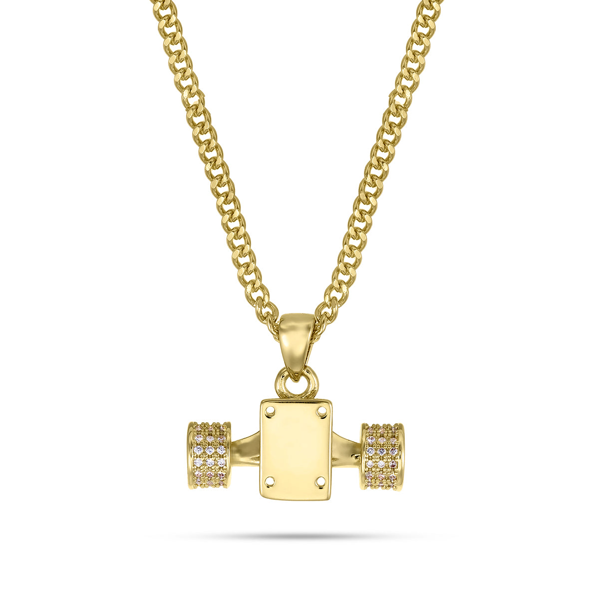 ICED OUT TRUCK PENDANT (GOLD)