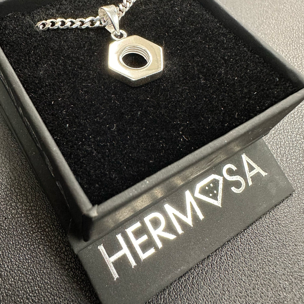 Hex Nut Pendant (Silver)