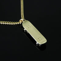 Thumbnail for PERSONALIZED SKATEBOARD PENDANT (GOLD)