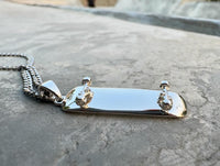 Thumbnail for Personalized Skateboard Pendant (Silver)