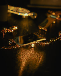 Thumbnail for Anhänger „Kaputtes Skateboard“ (Gold)
