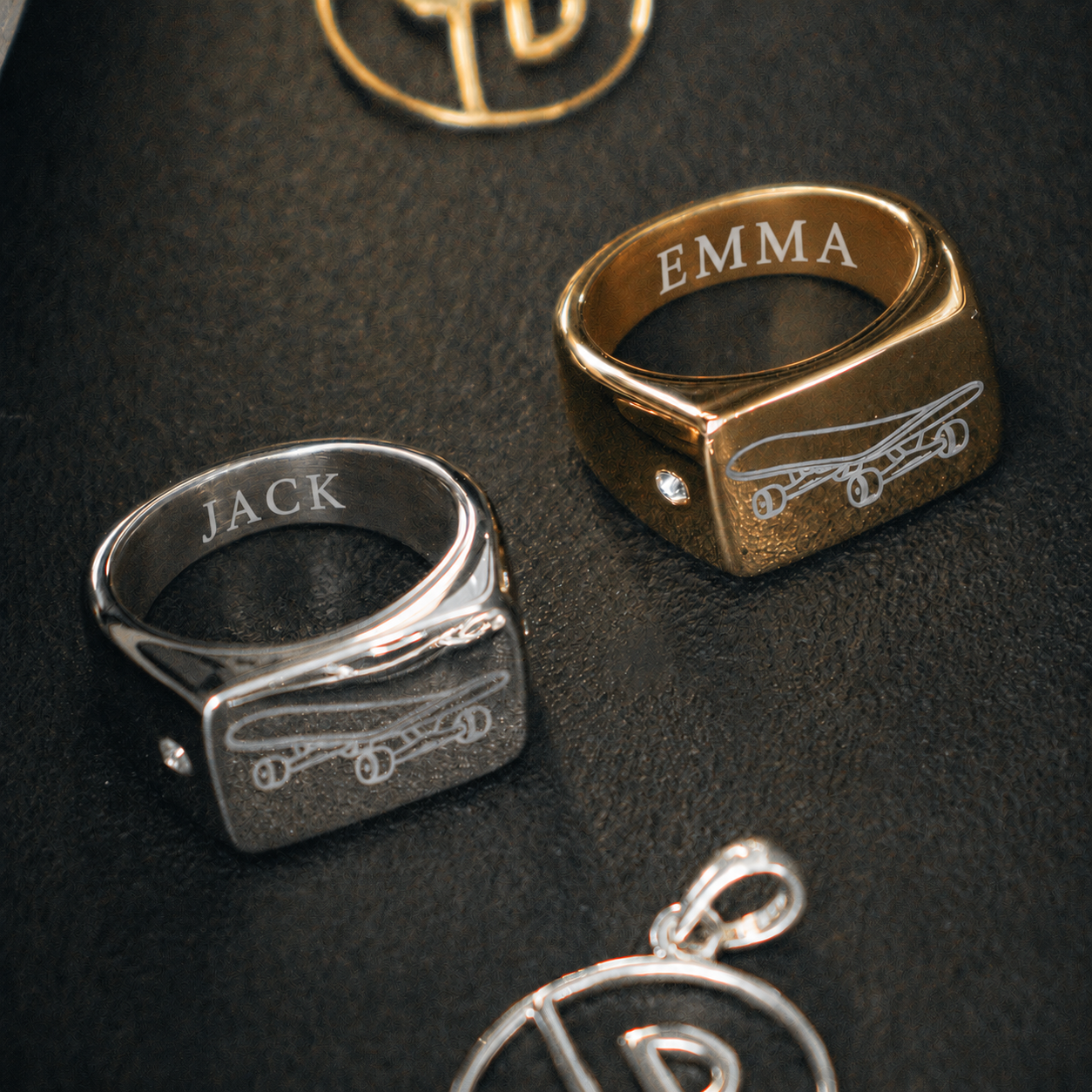 2-Ring Bundle – Custom Engraving Available