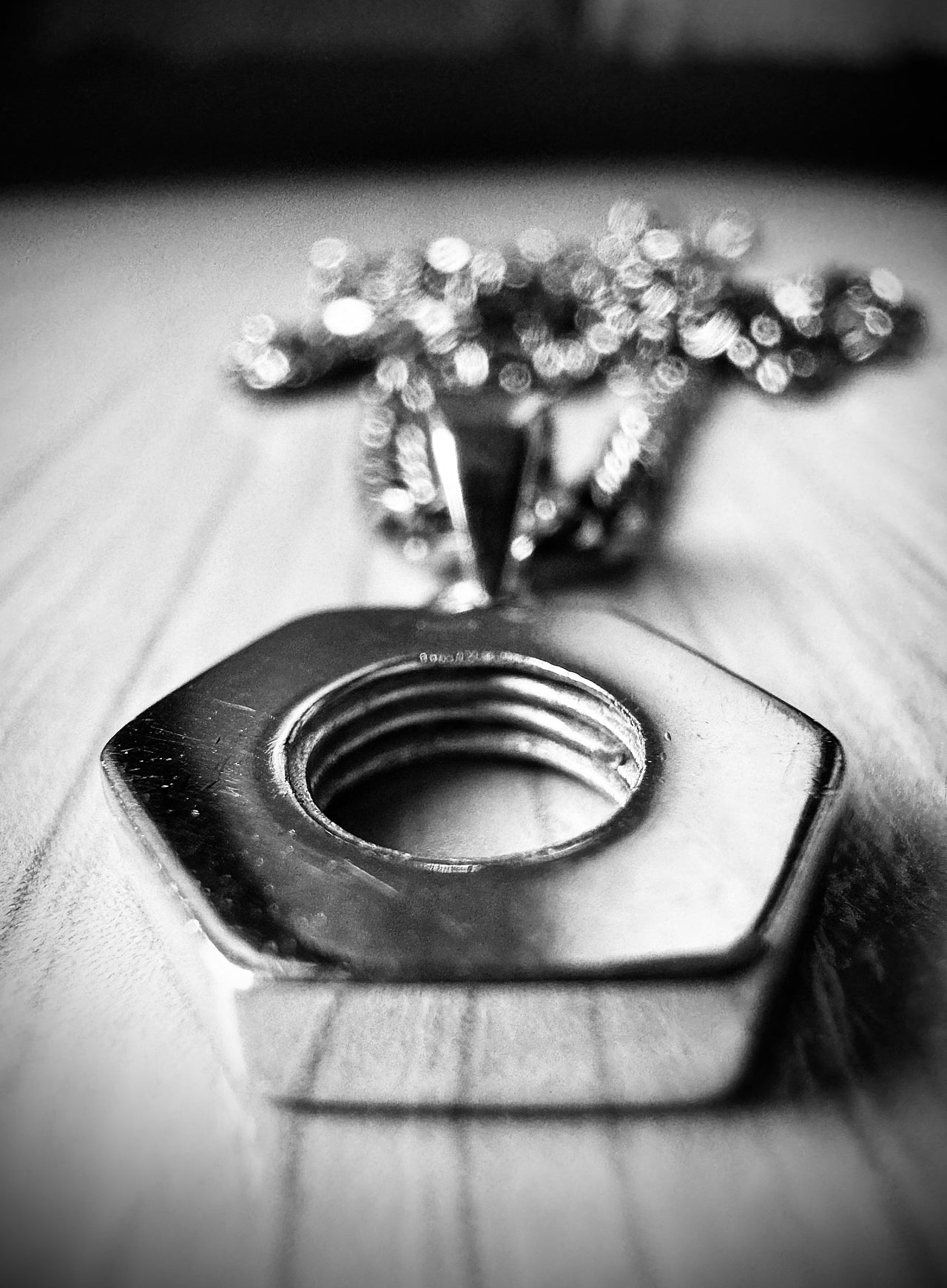 Hex Nut Pendant (Silver)
