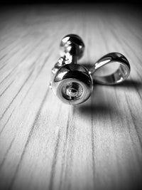 Thumbnail for Skateboard Truck w/Wheels Pendant (Silver)