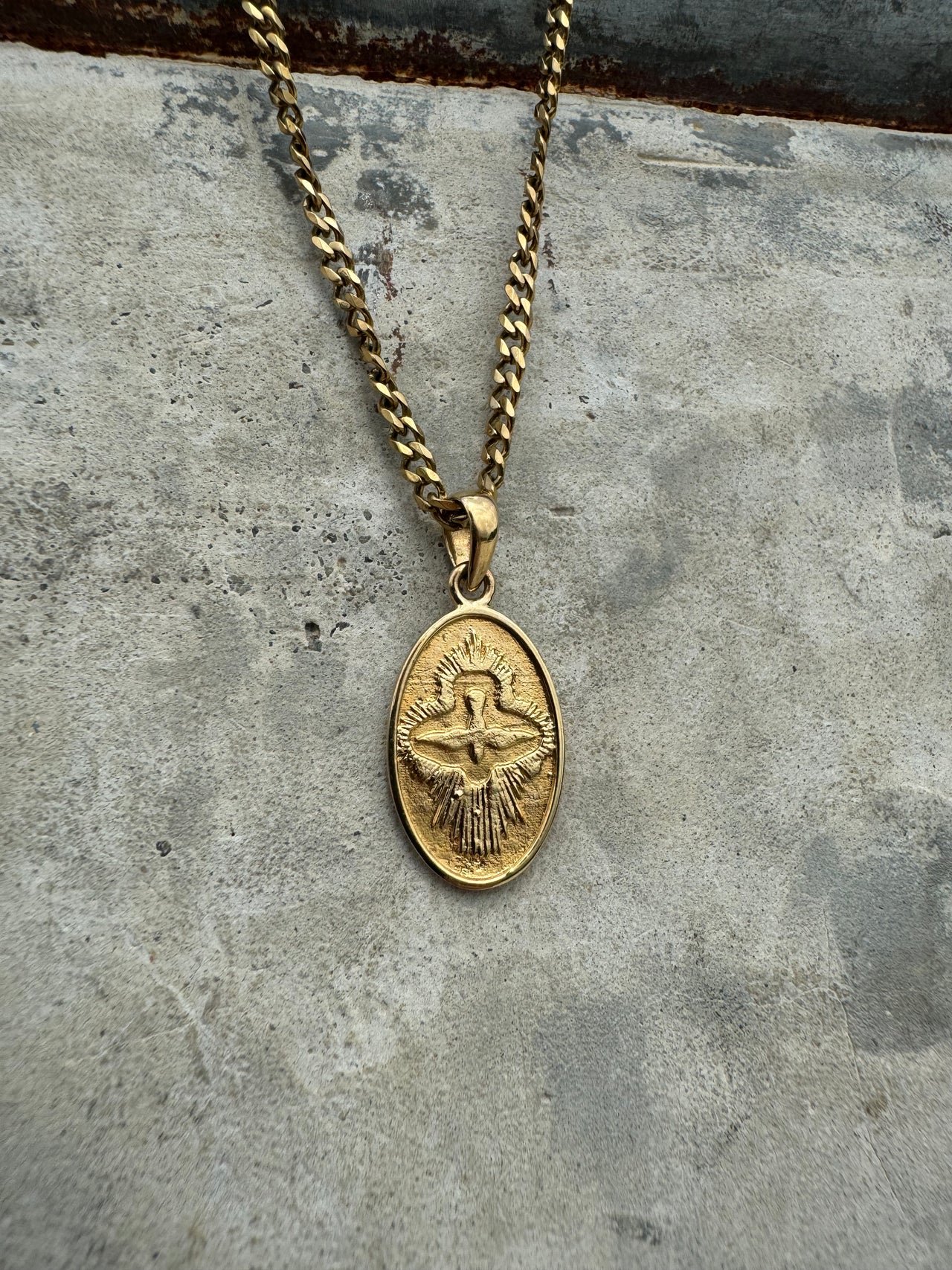 Taubenanhänger (Gold)