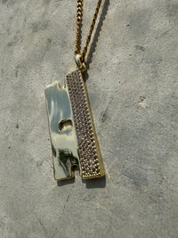 Thumbnail for ICED OUT RAZOR BLADE PENDANT (GOLD)