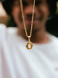 Thumbnail for Hex Nut Pendant (Gold)