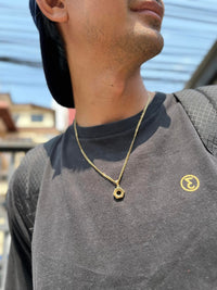 Thumbnail for Hex Nut Pendant (Gold)