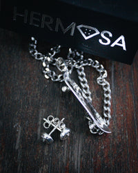 Thumbnail for Skateboard Pendant & Earrings Bundle (Silver)