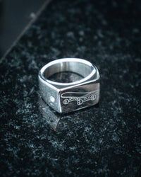 Thumbnail for Skateboard Pendant & Ring Bundle (Silver)