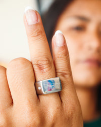 Thumbnail for Skateboard Pendant & Ring Bundle (Silver)