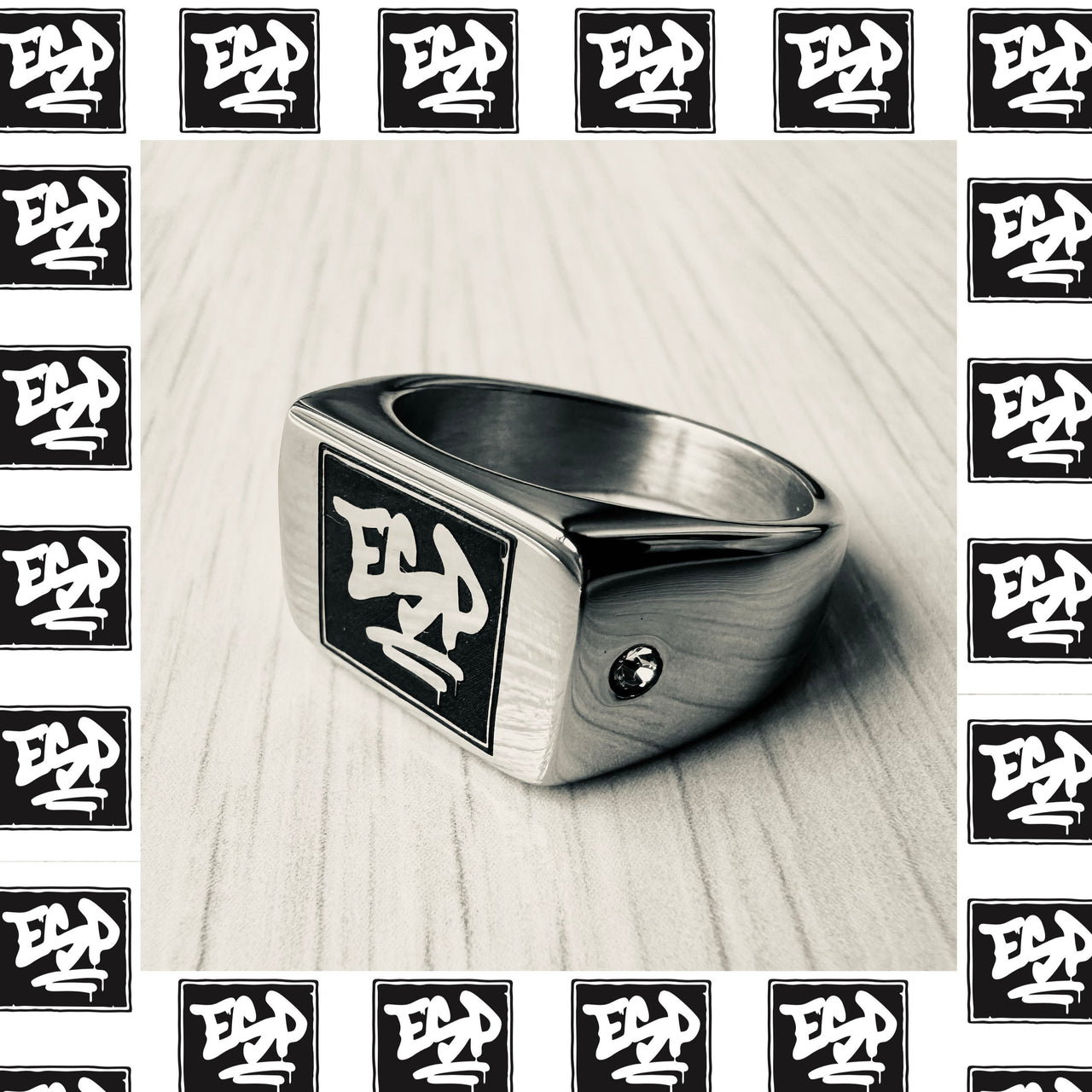Anillo de sello ESP (plata)
