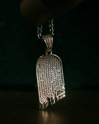 Thumbnail for ICED OUT Broken Deck Pendant (Silver)