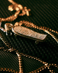 Thumbnail for ICED OUT Old School Deck Pendant (Gold)