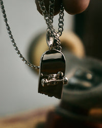 Thumbnail for Broken Skateboard Pendant (Silver)