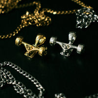 Thumbnail for Skateboard Truck w/Wheels Pendant (Silver)