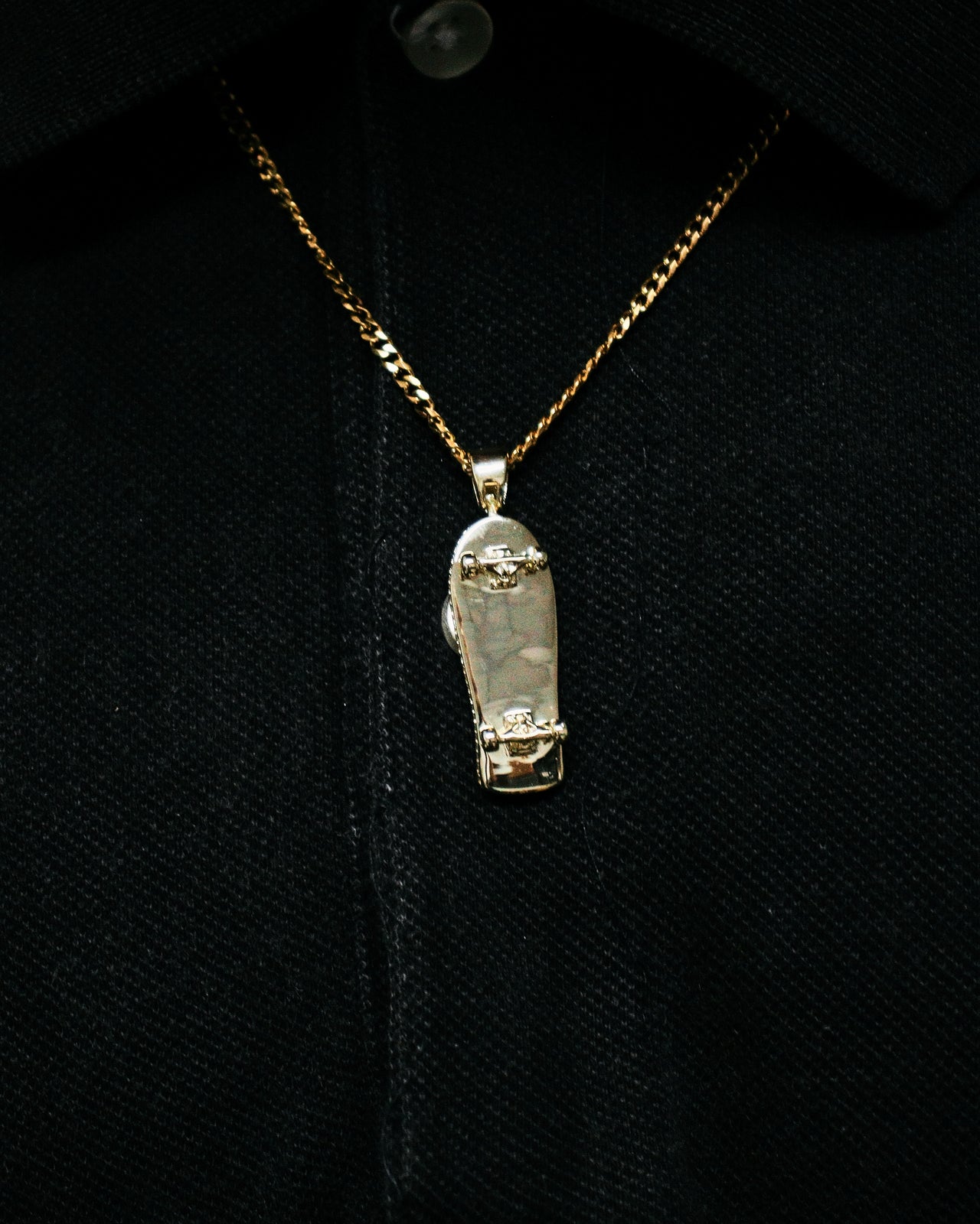 ICED OUT Old School Deck Pendant (Gold)