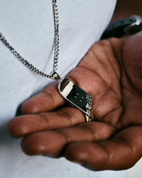 Thumbnail for Broken Skateboard Pendant (Silver)