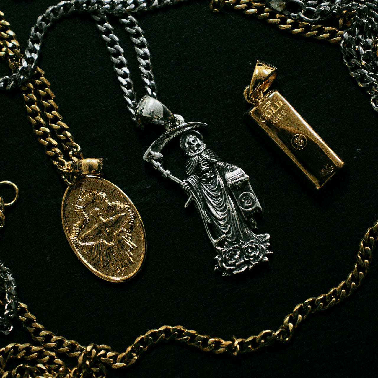 Colgante de barra de oro