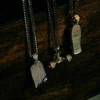 Thumbnail for ICED OUT Broken Deck Pendant (Silver)