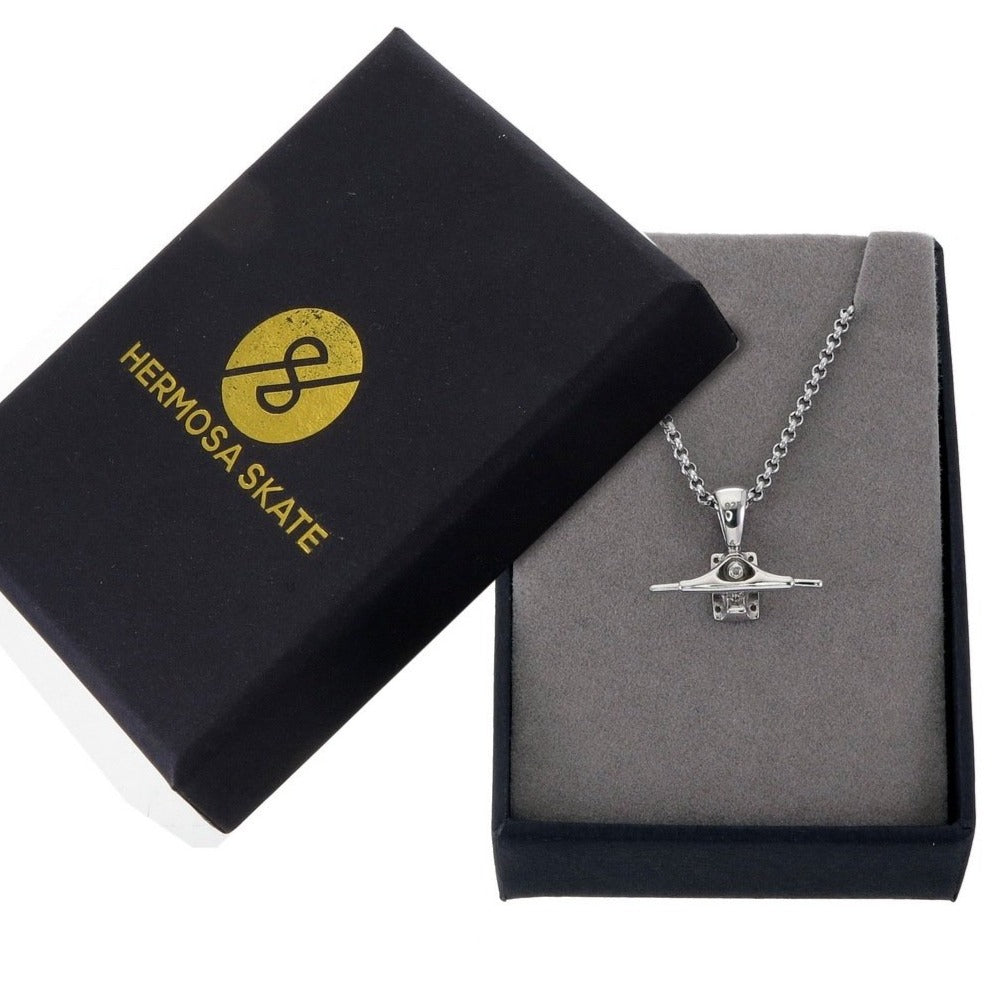 SKATEBOARD TRUCK PENDANT (SILVER)