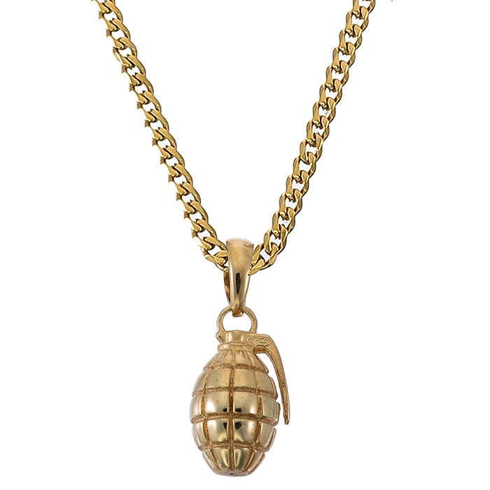 GRENADE PENDANT (GOLD)