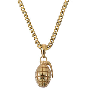 GRENADE PENDANT (GOLD)