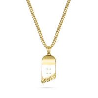 Thumbnail for Broken Skateboard Pendant (Gold)