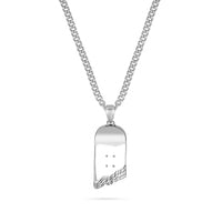 Thumbnail for Broken Skateboard Pendant (Silver)