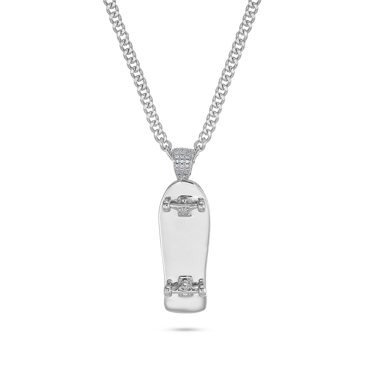 ICED OUT Old School Deck Pendant (Silver)