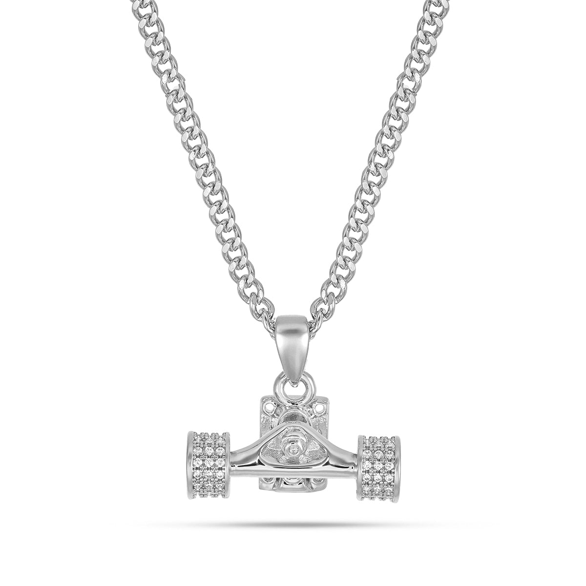 ICED OUT TRUCK PENDANT (SILVER)