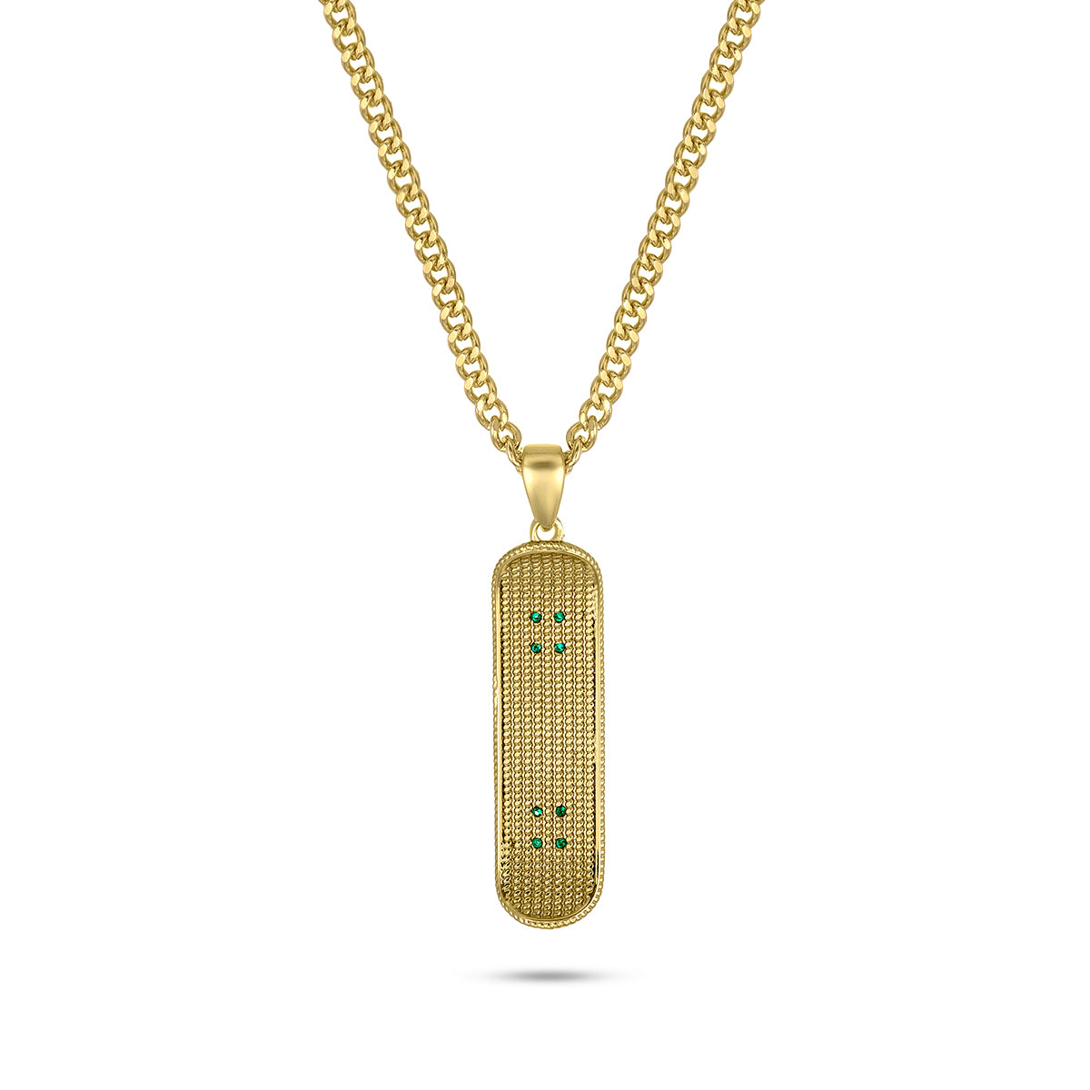 SKATEBOARD PENDANT V2 (GOLD)