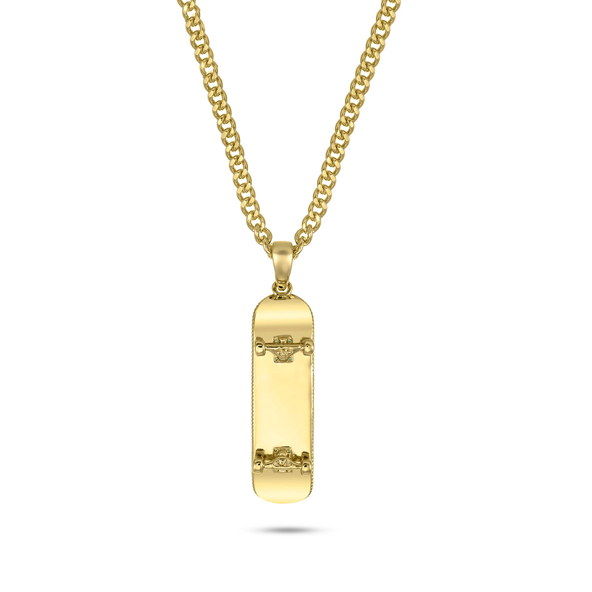 Skateboard Pendant V2 (Gold)