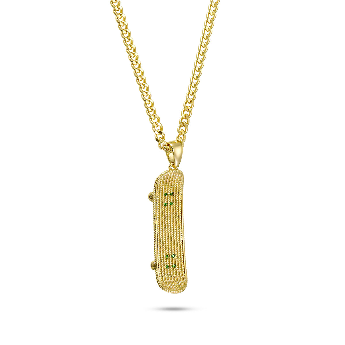 SKATEBOARD PENDANT V2 (GOLD)