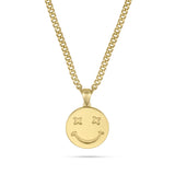 Smiley Face v2 Pendant (Gold)