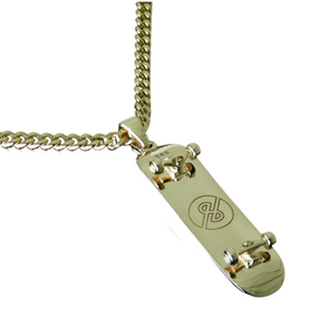 Diamond Edition 14k Solid Gold Pendant & Cuban Chain